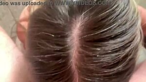 i feel her tight pussy clenching as she takes my creampie in the bathroom