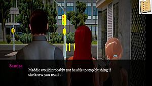 my new family game with small tits redhead in 3d anime 😊