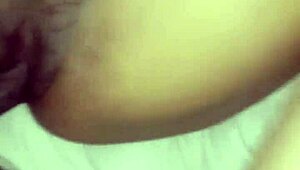 Playing with that tight pussy in a close-up black cock handjob.