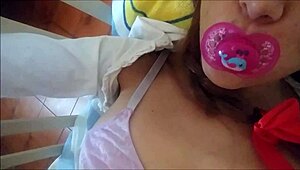 Innocent Babe Learns Licking in First-Time Roleplay Scene