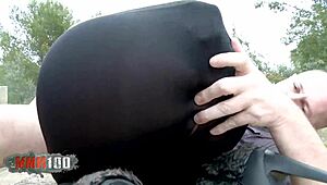 Hey, Fucking A Hot Spanish Slut Outdoors With Facial Cumshot