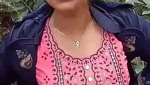 Wild Mangal in Jungle! She Fucks Stepsis Till Pussy Turns Red in Clear Audio!