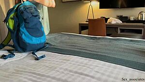 Hot Stepmom And Son Share Bed In Hotel Room