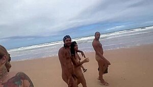 Fui Pra Praia de Nudismo na Bahia Pra Dar Pros Pirocudos