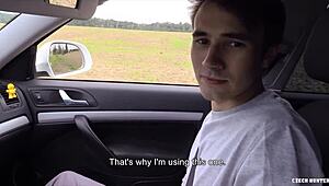 Hot dude CASHES IN by getting ass slammed in the woods - Czech Hunter 560