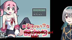 Magic unability girl Akari trial with small tits 😊