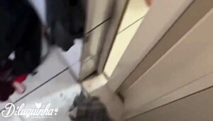 Caught young girl bathing unexpectedly