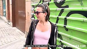 sexy sophie caught horny on the street