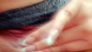 Horny latina teases with wet pussy video for boyfriend