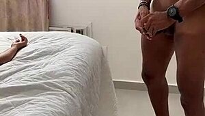 morena asked for massage but got cum on face