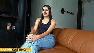 latina casting - 19yo small tits babe pounded by huge cock