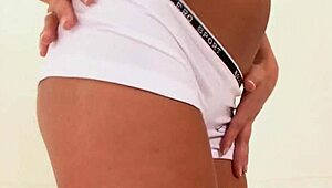 I’m obsessed with this cute teen brunette taking two cocks in a wild 3-way double penetration.