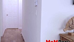 serious stepmom gets secretly filmed playing with her shaved pussy