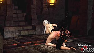 Big Tits Slut Fucks Shemale Futanari Hard!