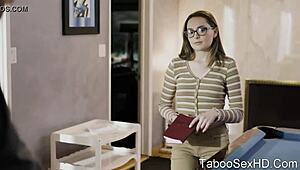 Sexy Brunette Sucks and Fucks the Football Player