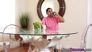 teen seduces hung stepdad for intense action