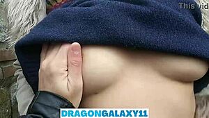 Outdoor Blowjob in Park Near Curious Neighbors