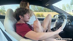 sexy petite blonde molly little fucking on road trip