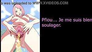 Wow! Hentai JOI with Sarada and Sakura Futanari Pissplay Assplay CEI