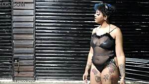 during the interview, the teen gets face-fucked and creampied