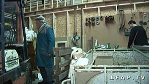 Man, bbw french mom got slammed hard in trio...