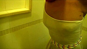 Brazilian Slave Bathes in Shower Bondage