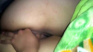 My lesbian friend lets me touch her pussy