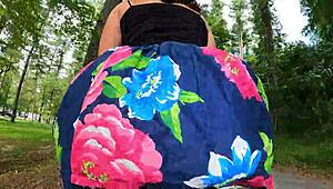 butt plugged wife flashes huge ass during wild motorcycle ride