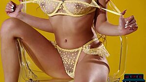 Intriguing: Asian Teen Kelly Lu Strips Hot Body with Pierced Nipples for Playboy