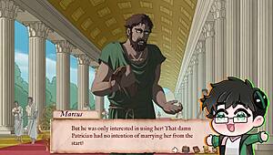 Roman gladiator hunks battling for freedom and intense sex