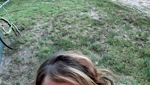 wild slut nicole rossi choking on thick rod outdoor assfucking