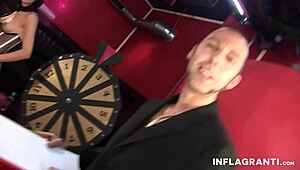 Dude, get ass toyed in gangbang?