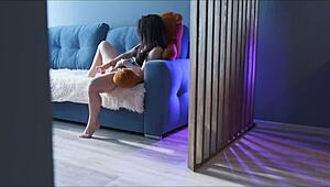 He spied on me while I touched my pussy... wanna join and help out?