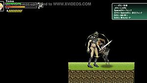 Oh man, cute blonde hentai girl bangin’ lots of soldier guys in battle... new gameplay, ya know!