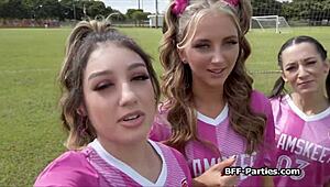 Soccer Trainer Makes Chicks Squirt After Training