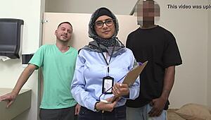 mia khalifa cracks up during handjob bloopers with tony rubino. backstage laughs ensue!