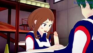 Ochako Uraraka And Izuku Midoriya Have Intense Hentai Sex 😏