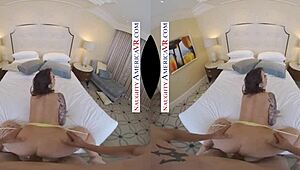 Ivy Lebelle Interacts in VR Experience