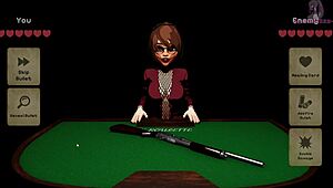 X Roulette 3 Lying on Table for Deep Thrusts