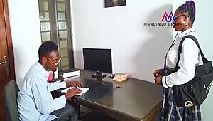 19-Year-Old Student Fucked Hard by School Teacher in Rough Session.