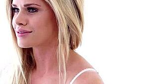 Blonde Teen Girlfriends Enjoying Time Together