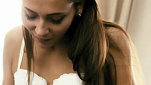 Cute Brunette Removes Lingerie for Avid Masturbation