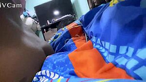 Transvestite masturbates intensely with bold passion