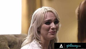 angry kenna james fucks madi collins hard after losing everything in girlsway fantasy