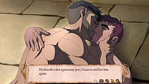 Roman gladiator hunks battling for freedom and intense sex