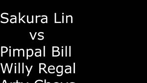 Sakura's Intense Monster Cock Deepthroat and Anal Gaping