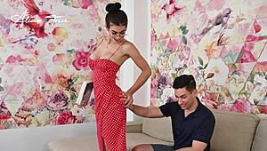 My Spanish Teacher's Tight Pussy Licked in Bent Over Cunilingus