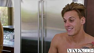 Kendra Sunderland Rides Giant European Cock