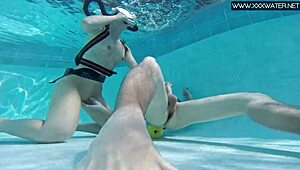 Minnie Manga Takes Hard Cock Deep Underwater in Wild Scene