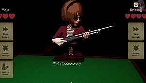 X Roulette 3 Lying on Table for Deep Thrusts